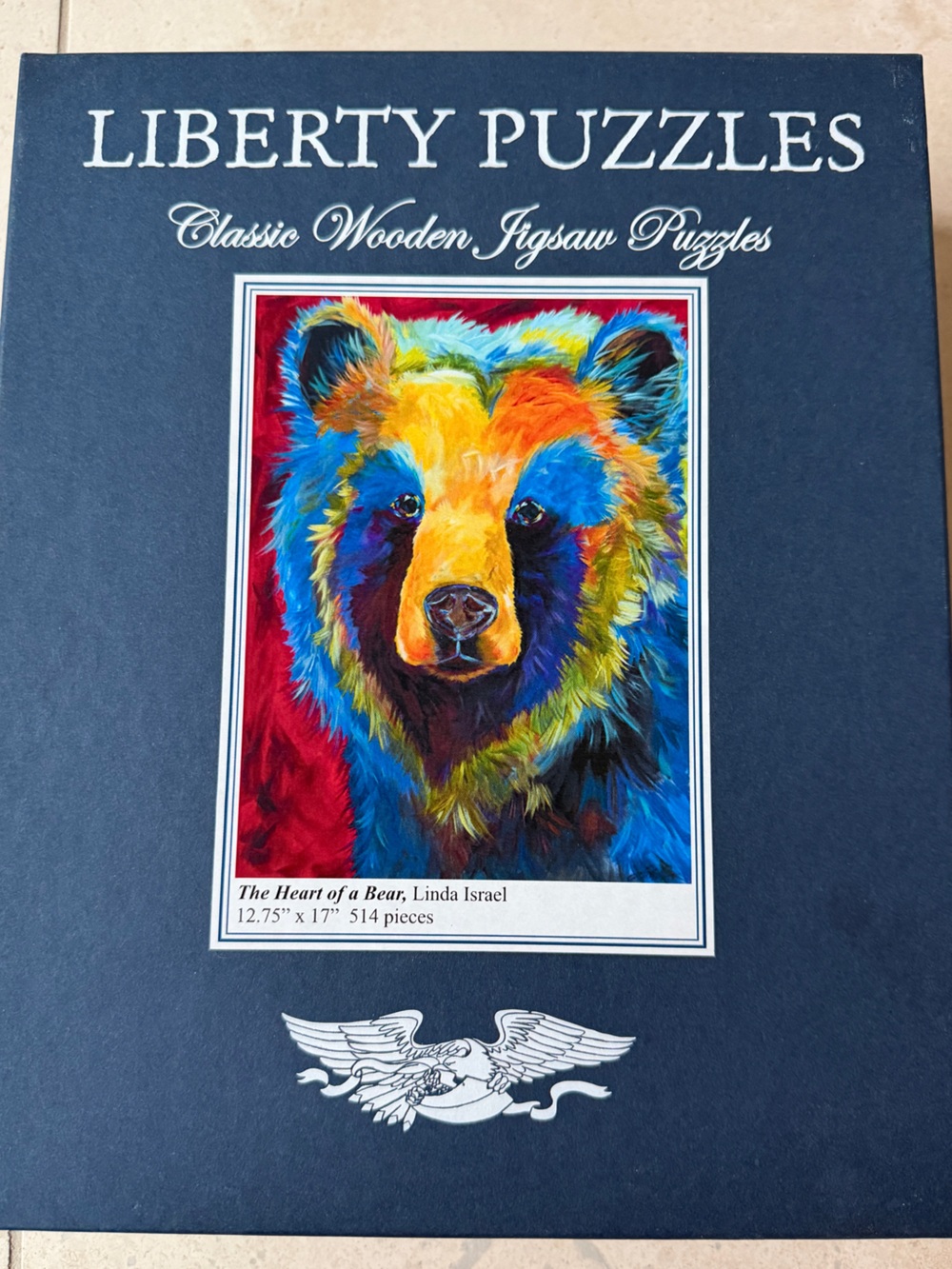 Liberty Puzzles Classic Wooden Jigsaw - “The Heart of a Bear”